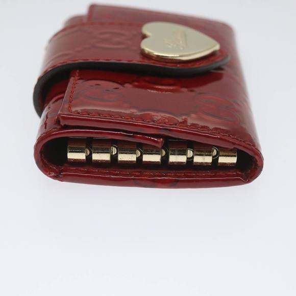 GUCCI GG Canvas Key Case Red 203551 Auth am5144 - Picture 5 of 16
